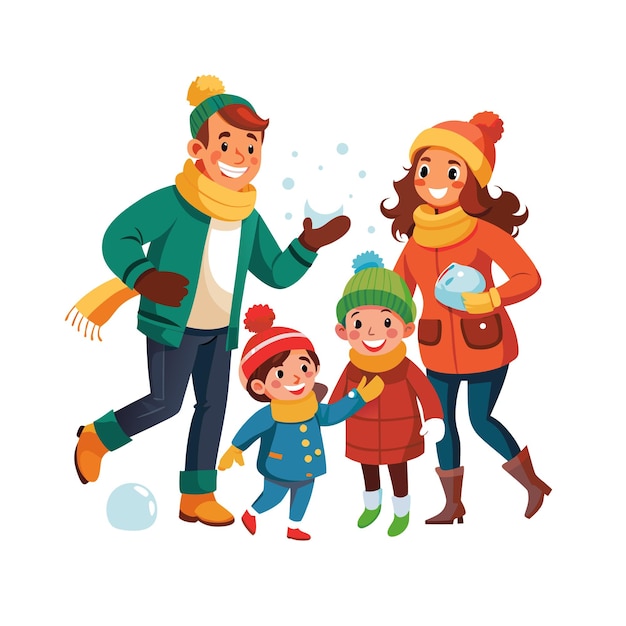 Momentos de la vida familiar real Conceptos de ilustración vectorial
