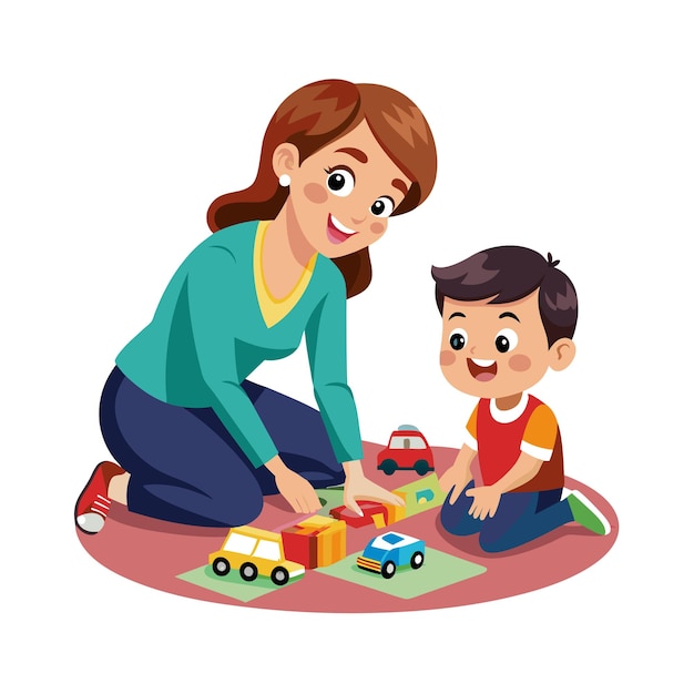 Momentos de la vida familiar real Conceptos de ilustración vectorial