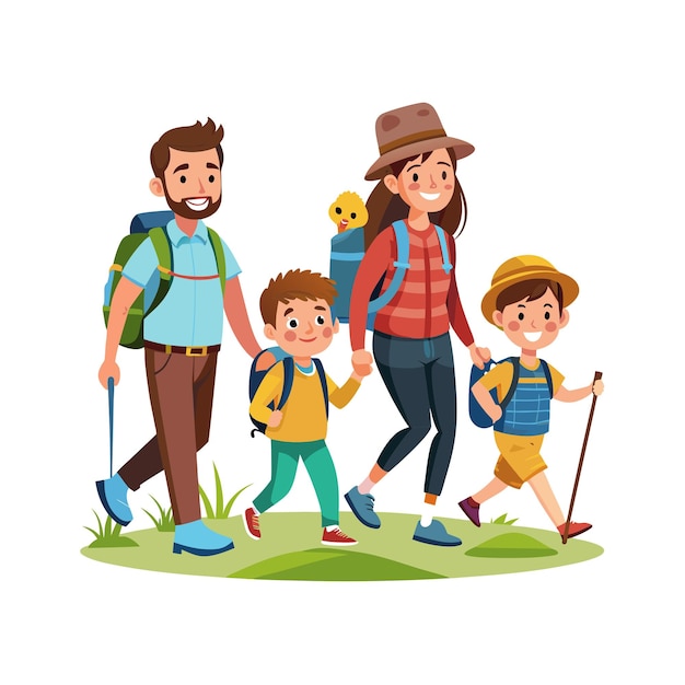 Momentos de la vida familiar real Conceptos de ilustración vectorial