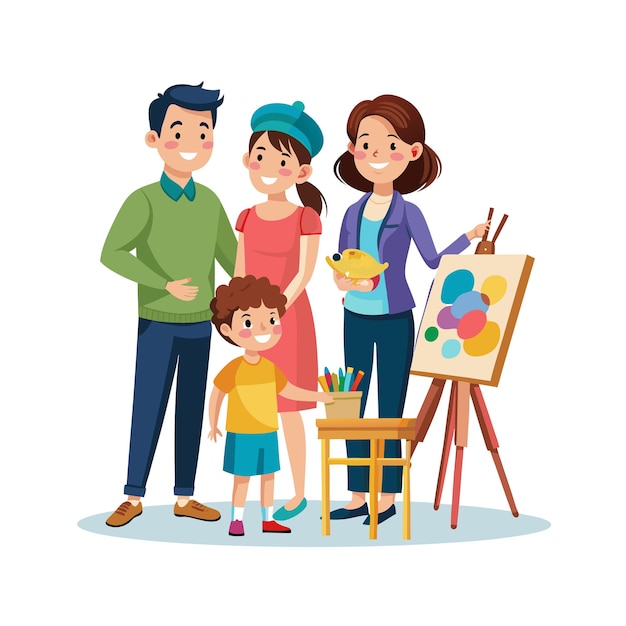 Momentos de la vida familiar real Conceptos de ilustración vectorial