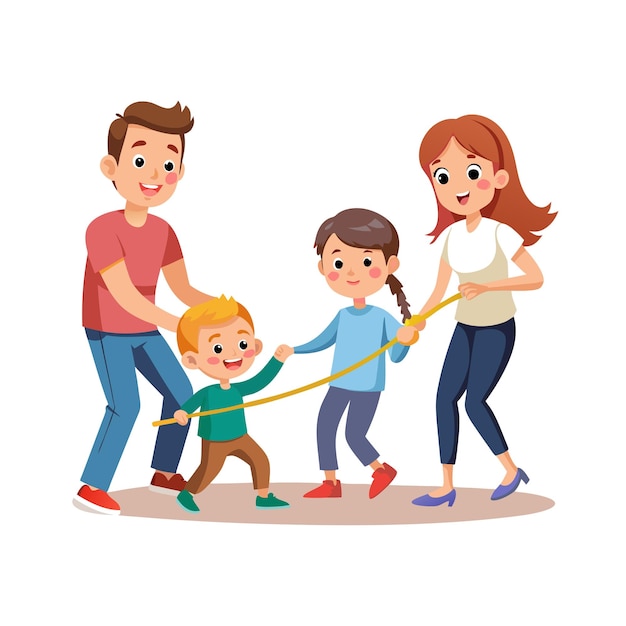 Momentos de la vida familiar real Conceptos de ilustración vectorial
