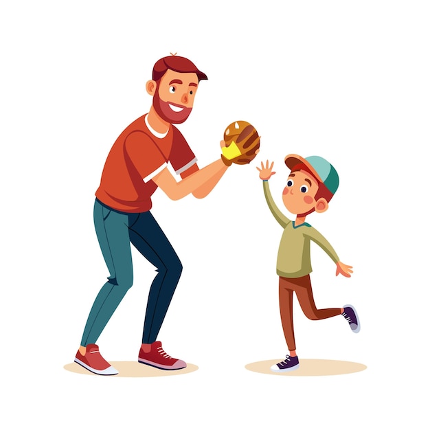 Momentos de la vida familiar real Conceptos de ilustración vectorial