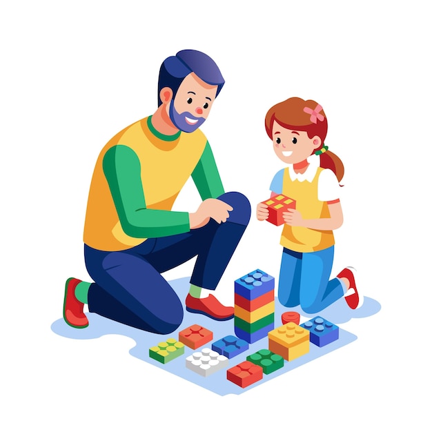 Momentos de la vida familiar real Conceptos de ilustración vectorial
