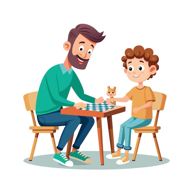 Momentos de la vida familiar real Conceptos de ilustración vectorial