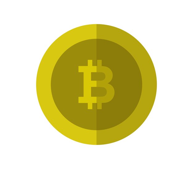 Vector moneda bitcoin