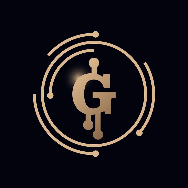 Vector moneda criptográfica del alfabeto g