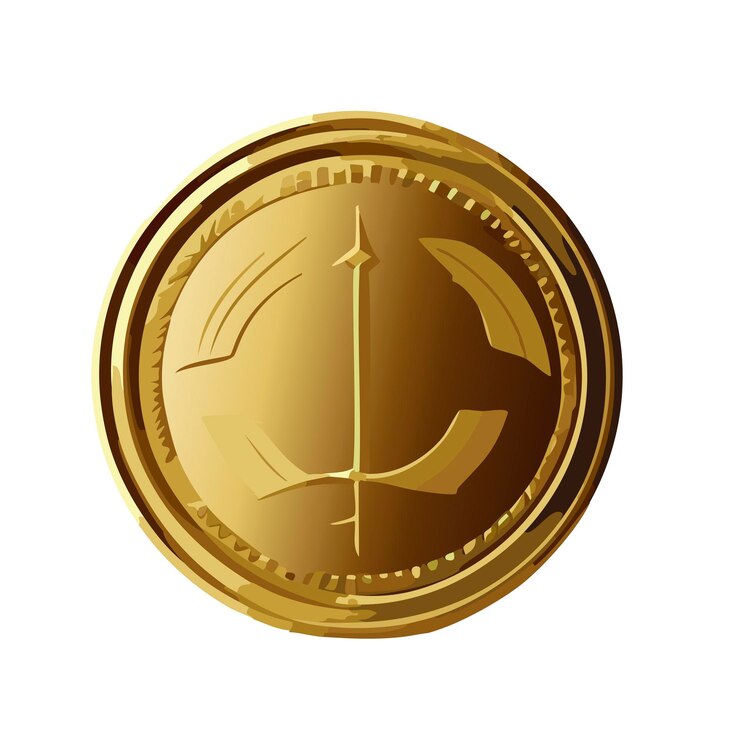 Vector moneda de oro moneda digital