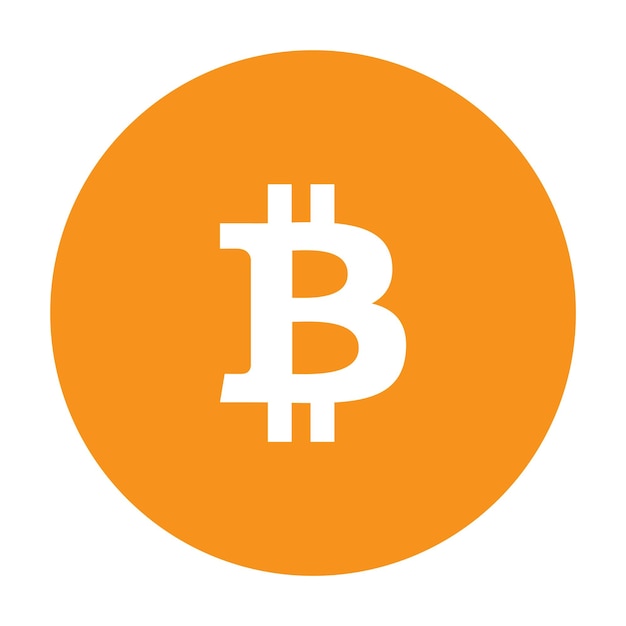 Moneda plana de Bitcoin