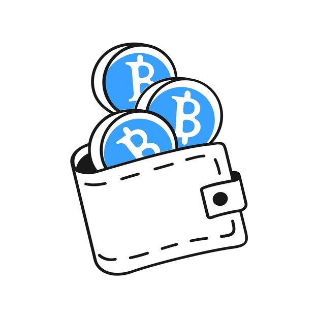 Las monedas de Bitcoin surgen de una billetera criptográfica