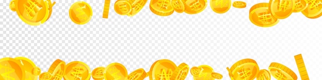 Las monedas coreanas están cayendo. El oro está esparcido.
