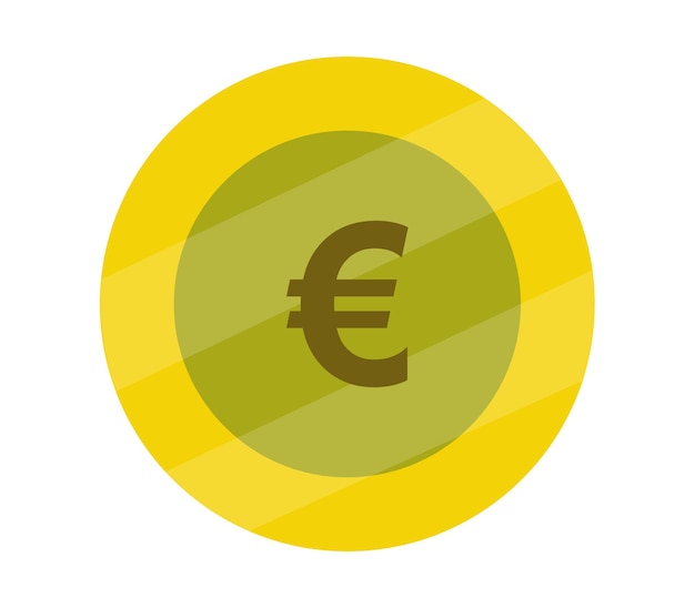 Vector monedas en euros