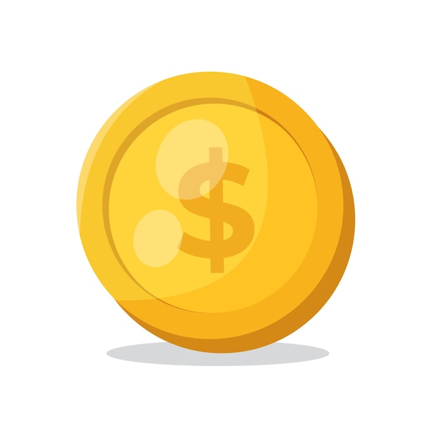 monedas de oro ilustración vectorial aislado