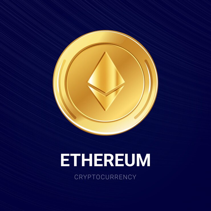Vector monedas de oro de lujo de criptomoneda vectorial ethereum