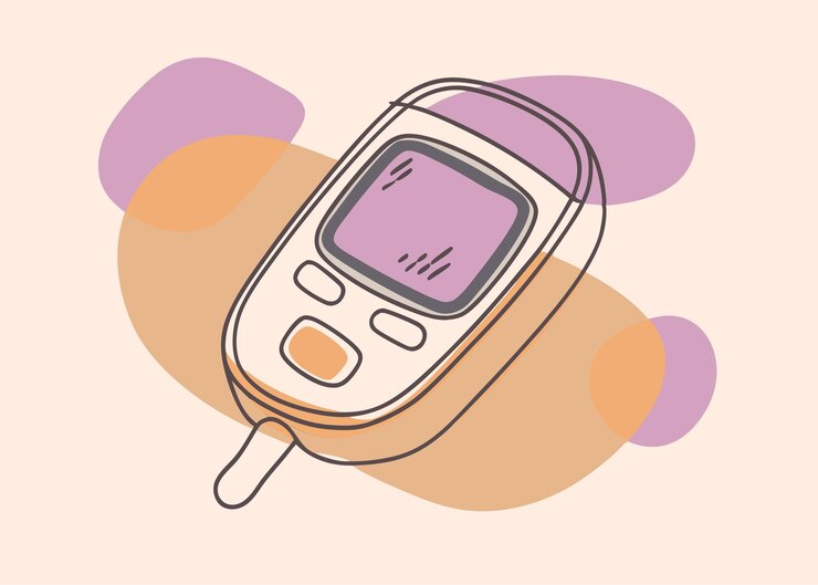 Vector monitor de azúcar en la sangre un ejemplo sencillo de un dispositivo médico