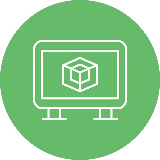un monitor de computadora con una caja en la parte superior