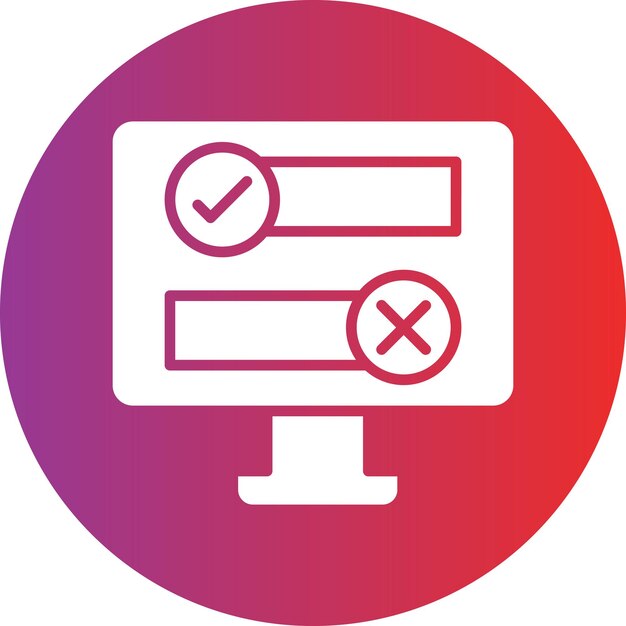 un monitor de computadora con un círculo rojo y púrpura con un circulo rojo a su alrededor