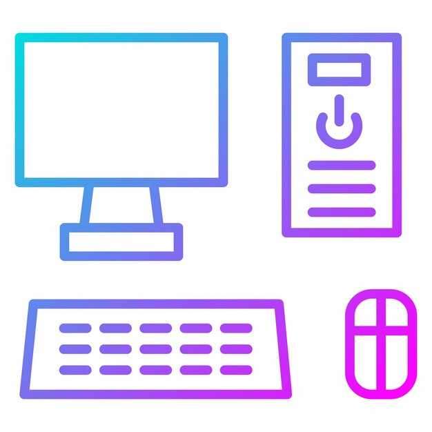un monitor de computadora con un diseño azul y rosa en él