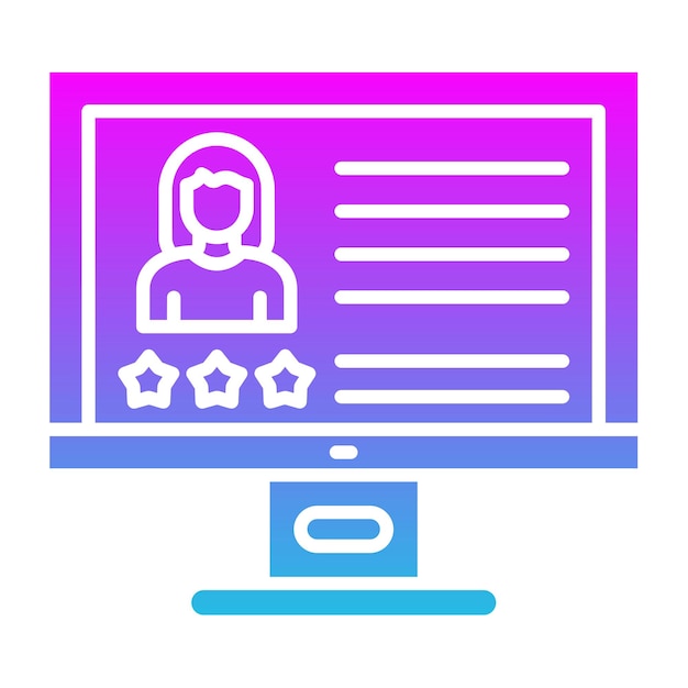 un monitor de computadora con un fondo azul y púrpura con un diseño azul y pórpura