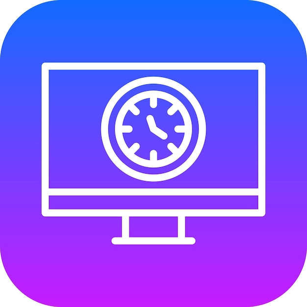un monitor de computadora con un fondo azul y rosa con un cuadrado azul y rosado con un tiempo de 4 30