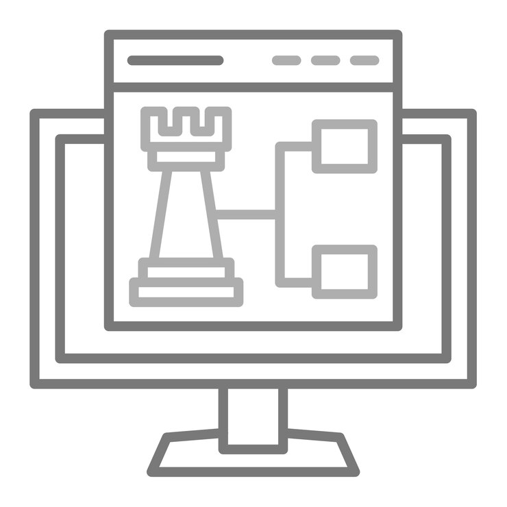 Vector un monitor de computadora con una imagen de un pedazo de papel con una foto de una pieza de papel en él