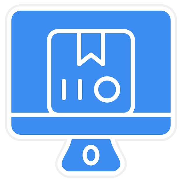 un monitor de computadora con la letra o en él