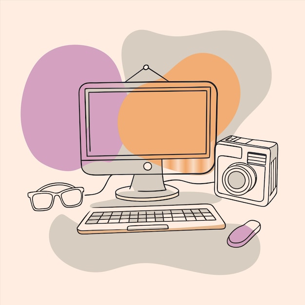 un monitor de computadora con un mouse y un mouse encima