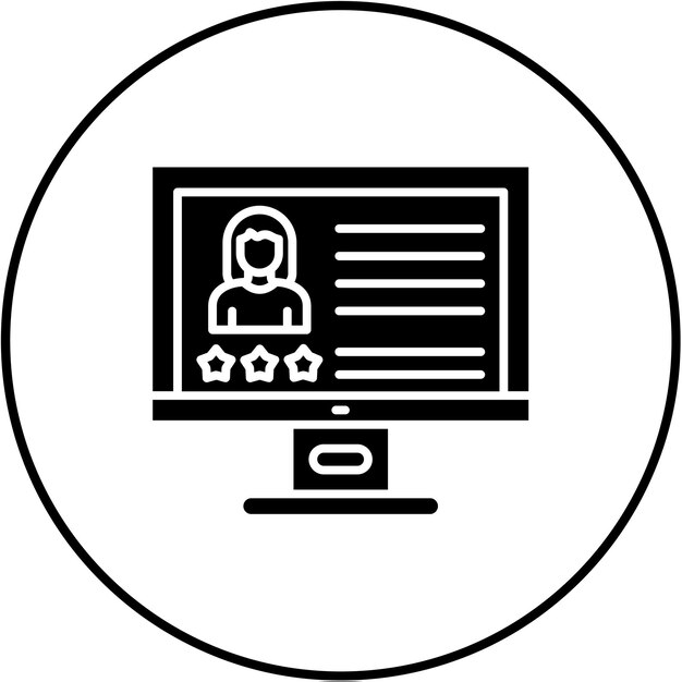 un monitor de computadora con una mujer en la pantalla