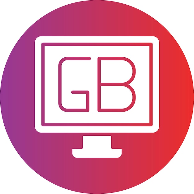 un monitor de computadora con la palabra g en él