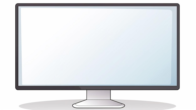 Vector un monitor de computadora con una pantalla blanca que dice la palabra cita en la parte inferior