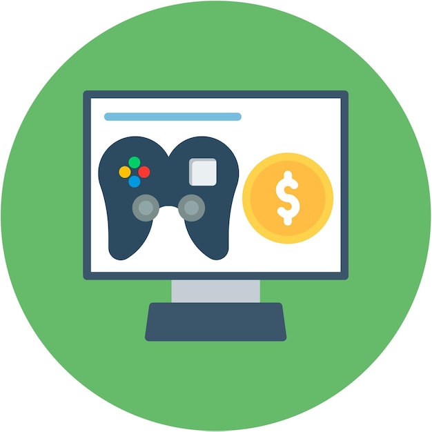 un monitor de computadora con un signo de dólar en la parte superior