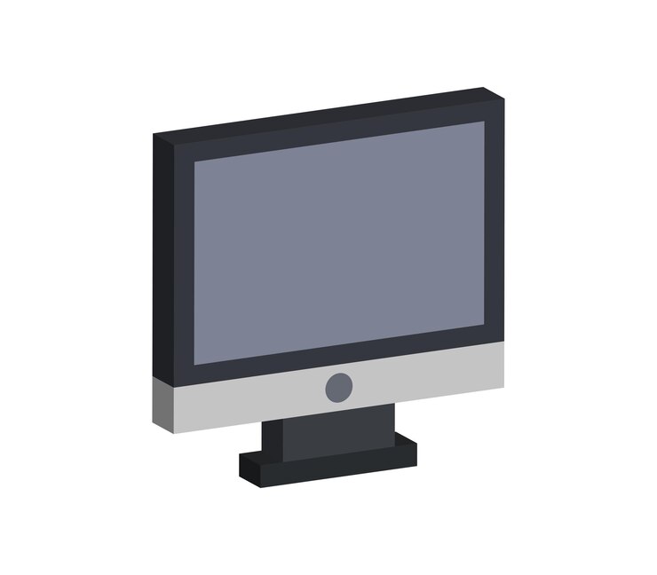 Vector monitor de computadora tridimensional