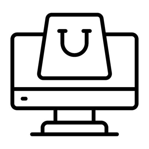 un monitor de computadora con una u en él
