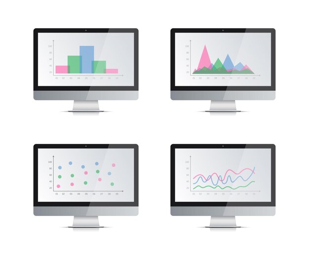 Vector monitor de computadora2