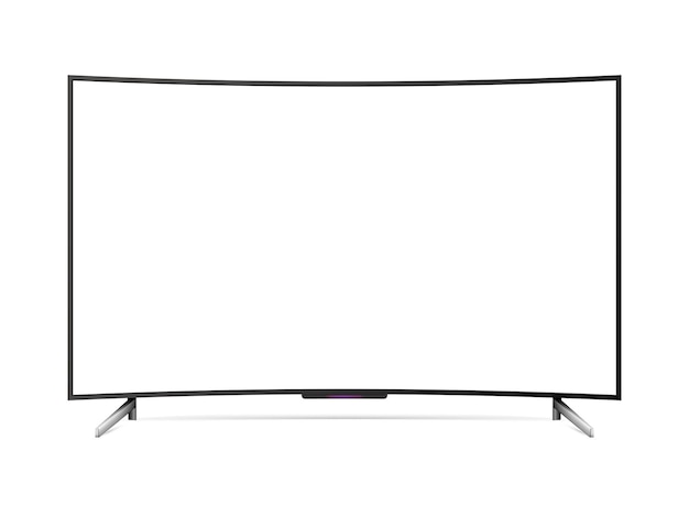 Monitore de televisión de pantalla ancha con led curvo