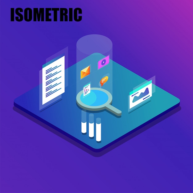 Monitoreo de datos o concepto de análisis seo