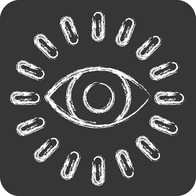Monitoreo de íconos relacionados con el análisis de negocios símbolo tiza estilo diseño sencillo ilustrado editable sencillo