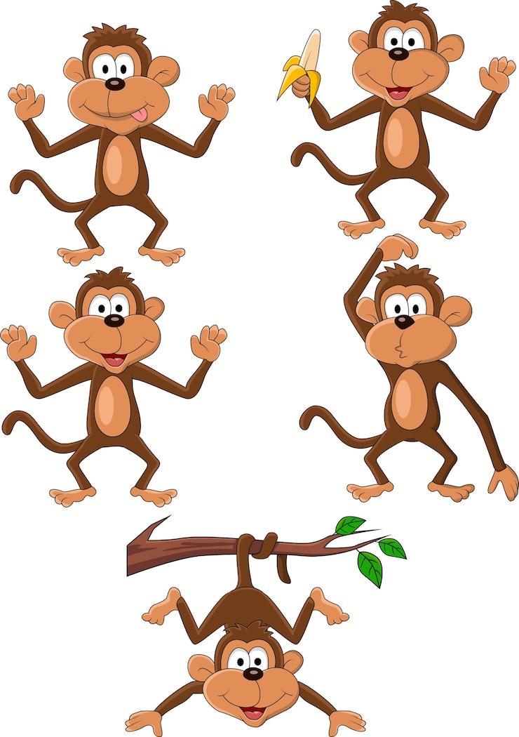 Vector mono de dibujos animados