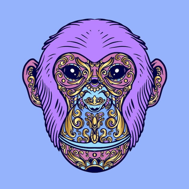 mono, garabato, ilustración
