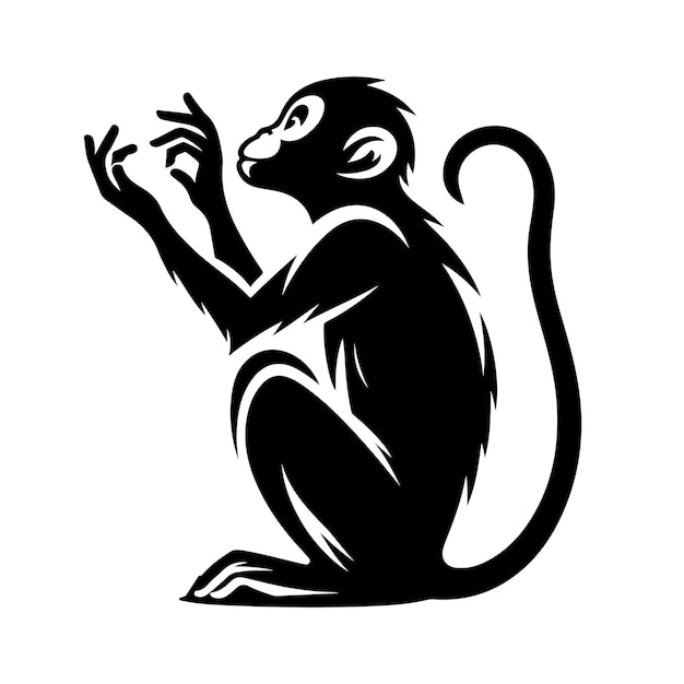 mono silueta