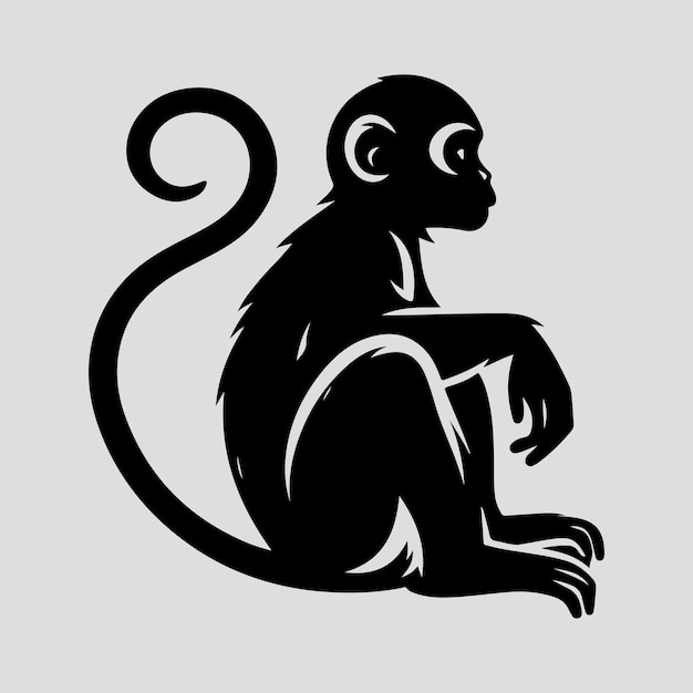 mono silueta