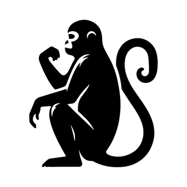 mono silueta