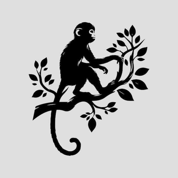mono silueta