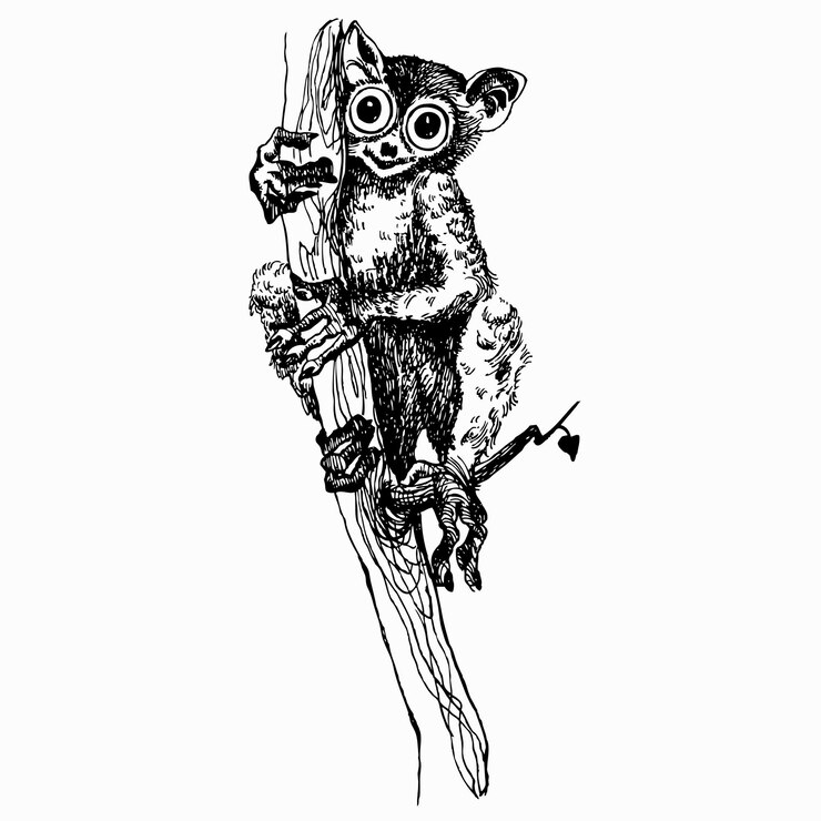 Vector mono tarsero