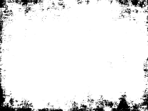 Monochrome Distressed Grunge Vector Design Un patrón en blanco y negro con texto raspadizo y granulado