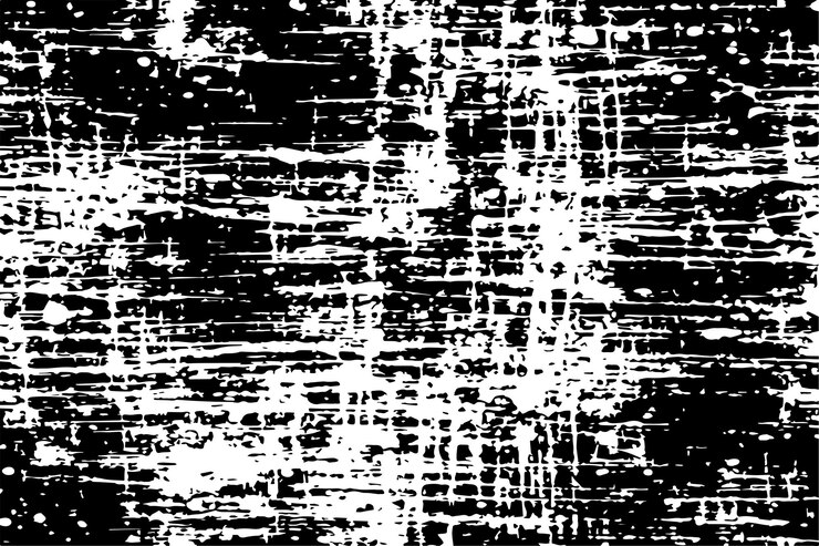 Vector monocromo en blanco y negro textura sucia dispersa y rayada