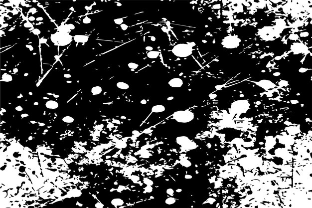 Vector monocromo en blanco y negro textura sucia dispersa y rayada