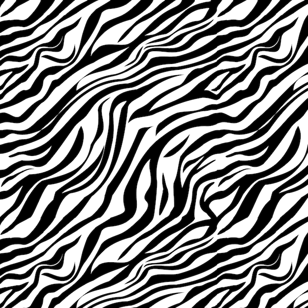 Monocromo sin costura patrón vectorial rayas de cebra sin costura patrón de cebra impresión sin costura