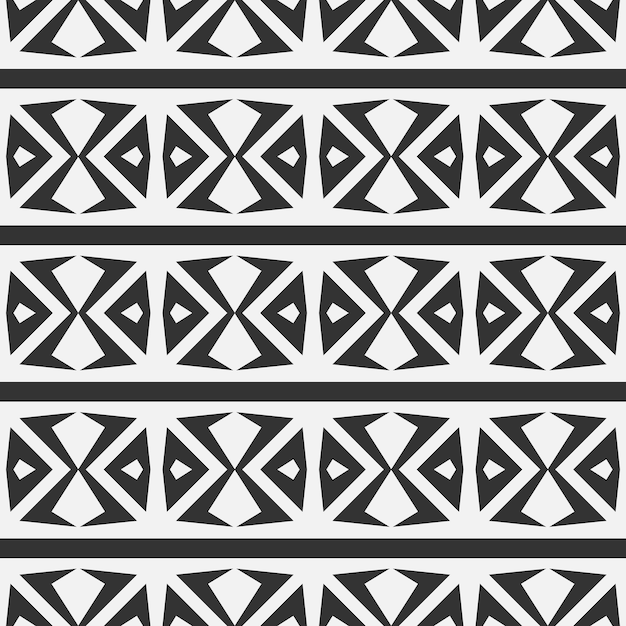 Monocromo de patrones sin fisuras tribales