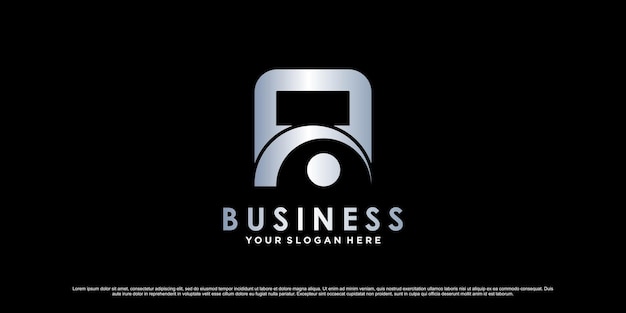 Monogram logo design initial letter a para negocios o personal con concepto creativo Vector Premium