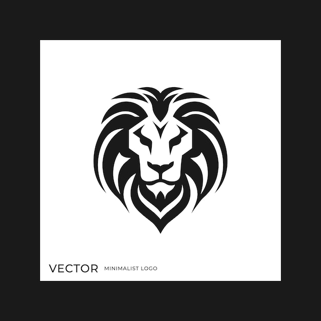 Monograma de cabeza de león logotipo elegante empresa creativa marca símbolo de identidad de lujo